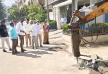 ఆదిత్య నగర్ కాలనీ లో సివరేజ్ లైన్ పనులు ప్రారంభం