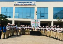 మియాపూర్ ట్రాఫిక్ పోలీస్ స్టేషన్లో సైబరాబాద్ 24వ ఆవిర్భావ దినోత్సవం