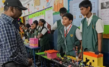 త్రివేణి పాఠశాలలో ఘనంగా ప్రకృతి టు ప్రోగ్రెస్ సైన్స్ ఎక్స్పో