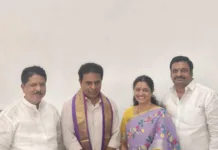 కేటీఆర్ను కలిసిన మాధవరం రోజా దేవి రంగారావు