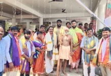 శోభయామానంగా విగ్రహ ప్రాణప్రతిష్ట: పాల్గొన్న రాగం నాగేందర్ యాదవ్
