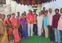 ఆర్యవైశ్య సంఘం కమ్యూనిటీ హాల్ నిర్మాణానికి భూమి పూజ