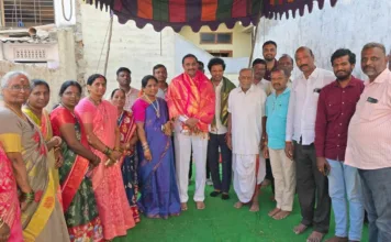 ఆర్యవైశ్య సంఘం కమ్యూనిటీ హాల్ నిర్మాణానికి భూమి పూజ