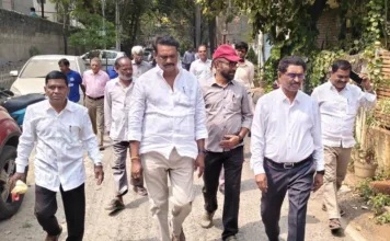 జల వాయు విహార్ కాలనీలో సిసి రోడ్డు నిర్మాణ పనుల పరిశీలన