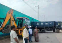 నల్లగండ్లలో సైబరాబాద్ క్లీన్ స్వీప్ డ్రైవ్