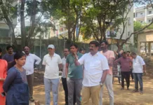 గాయత్రి ఎస్టేట్స్ కాలనీ పార్కు అభివృద్ధికి కృషి: మాజీ కార్పొరేటర్ ఉప్పలపాటి శ్రీకాంత్