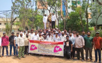 శేరిలింగంపల్లి చికెన్ షాపుల అసోసియేషన్ నిరసన ర్యాలీ