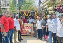 నిమ్మల ధాత్రీనాథ్ గౌడ్ ఆధ్వర్యంలో చలివేంద్రం ఏర్పాటు