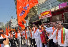 శ్రీరాంనగర్ కాలనీలో హనుమాన్ జయంతి సందర్భంగా బైక్ ర్యాలీ