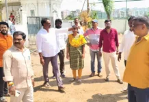 ఓపెన్ జిమ్ ఏర్పాటుకు స్థల పరిశీలన