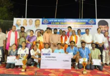 కట్ల శేఖర్ రెడ్డి ఆధ్వర్యంలో ముగిసిన వాలీబాల్ టోర్నమెంట్