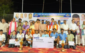 కట్ల శేఖర్ రెడ్డి ఆధ్వర్యంలో ముగిసిన వాలీబాల్ టోర్నమెంట్