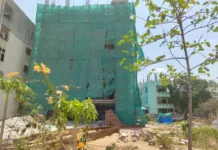 ప్రభుత్వ స్థలంలో 6 అంతస్తుల అక్రమ నిర్మాణం.. మియాపూర్లో భారీ భూకబ్జా ఆరోపణలు..