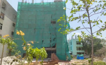 ప్రభుత్వ స్థలంలో 6 అంతస్తుల అక్రమ నిర్మాణం.. మియాపూర్లో భారీ భూకబ్జా ఆరోపణలు..