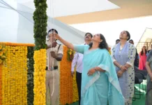 తెలంగాణ ఆవిర్భావ వేడుకల్లో సీఎంసీ కమిషనర్ సృజన