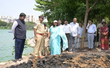 నీటి నిల్వలు, వరద ముప్పు ప్రాంతాల్లో సీఎంసీ, పోలీస్ కమిషనర్ల తనిఖీలు