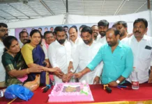 హఫీజ్పేటలో హరీశ్రావు జన్మదిన వేడుకలు