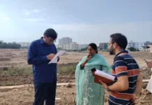 మియాపూర్లో చెరువుల అభివృద్ధి పనులపై జోనల్ కమిషనర్ నారాయణ్ అమిత్ ఆకస్మిక తనిఖీ