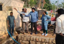 శేరిలింగంపల్లిలో నీటి నిల్వ ప్రాంతాలపై కమిషనర్ సృజన ఆకస్మిక తనిఖీ