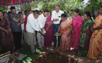 మదీనా గూడలో రూ.4 కోట్లతో కొత్త పాఠశాల: ఎంపీ కొండా విశ్వేశ్వర్ రెడ్డి భూమిపూజ