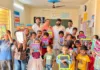 పేద విద్యార్థుల విద్యాభివృద్ధికి సామగ్రి అందజేత