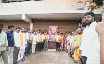 దేశ ఐక్యత కోసం పోరాడిన మహానీయుడు శ్యాం ప్రసాద్ ముఖర్జీ: రవికుమార్ యాదవ్