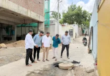 శ్మశానవాటిక రహదారిపై డ్రైనేజీ సమస్యకు పరిష్కారం