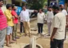 మియాపూర్లో సీసీ రోడ్డు పనుల పరిశీలన.. నాణ్యతతో అభివృద్ధి పనులు పూర్తి చేస్తాం: ఉప్పలపాటి శ్రీకాంత్