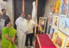 మాదాపూర్లో సీనియర్ సిటిజన్ల ఆర్ట్ ఎగ్జిబిషన్ ను ప్రారంభించిన ఆరెకపూడి గాంధీ