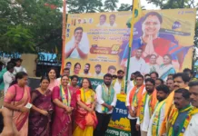 శేరిలింగంపల్లిలో తెలంగాణ రక్షణ సేన జెండా ఆవిష్కరణ