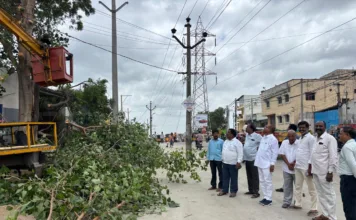 ఆల్విన్ కాలనీలో 100 అడుగుల రోడ్డు విస్తరణ వేగవంతం