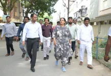 పేట్బషీరాబాద్లో కమిషనర్ పర్యటన
