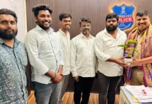 చందానగర్ సీఐ శ్రీధర్ కు శుభాకాంక్షలు తెలిపిన కట్ల శేఖర్ రెడ్డి..