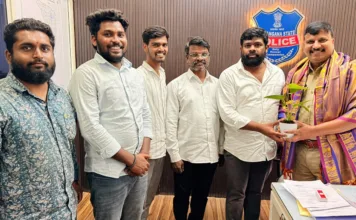 చందానగర్ సీఐ శ్రీధర్ కు శుభాకాంక్షలు తెలిపిన కట్ల శేఖర్ రెడ్డి..