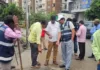 మియాపూర్ లో ముంపు ప్రాంతాలను పరిశీలించిన ఉప్పలపాటి శ్రీకాంత్