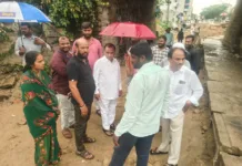 నాలాలో గల్లంతైన బాలయ్య కుటుంబానికి హమీద్ పటేల్ పరామర్శ
