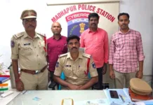 5 రోజుల్లో చోరీ కేసు ఛేదించిన మాదాపూర్ పోలీసులు.. 100 గ్రాముల బంగారం స్వాధీనం