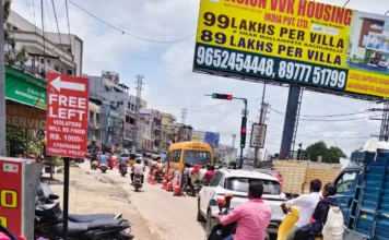 నవ్య జంక్షన్లో ట్రాఫిక్ మార్పులు.. గ్రీన్ మెడోస్, అశోక్నగర్ మార్గాలకు ఫ్రీ లెఫ్ట్, యూ-టర్న్ ఏర్పాటు