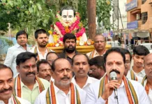 రాజీవ్ గాంధీ 82వ జయంతి.. ఘనంగా నివాళులు అర్పించిన జగదీశ్వర్ గౌడ్