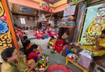 శ్రావణ మాసంలో ఘనంగా లలితా సహస్రనామ సామూహిక కుంకుమార్చన