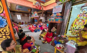 శ్రావణ మాసంలో ఘనంగా లలితా సహస్రనామ సామూహిక కుంకుమార్చన