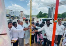 హఫీజ్పేట్ రైల్వే స్టేషన్లో ఘనంగా వినాయకుని కర్ర పూజ.. ముఖ్య అతిథిగా బాలింగ్ గౌతమ్ గౌడ్
