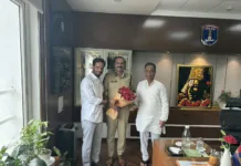 సైబరాబాద్ సీపీ రమేష్ను కలిసిన భిక్షపతి యాదవ్, రవికుమార్ యాదవ్