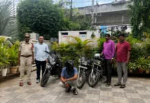 వరుస బైక్ చోరీలకు చెక్.. యువకుడి అరెస్ట్, 3 బైక్లు స్వాధీనం