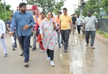 నెక్నాంపూర్ బేబీ పాండ్లో వినాయక నిమజ్జన ఏర్పాట్ల పరిశీలన