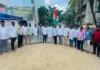 ట్యాంక్బండ్ వద్ద కాంగ్రెస్ మహాధర్నా.. హఫీజ్పేట్, మదీనాగూడ నుంచి భారీగా తరలిన నాయకులు, కార్యకర్తలు