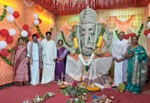 మాధవ బృందావన్ అపార్ట్మెంట్లో ఘనంగా గణేష్ పూజ.. పాల్గొన్న అసోసియేషన్ ప్రతినిధులు