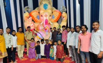 తారానగర్లో ఘనంగా ప్రారంభమైన వినాయక నవరాత్రి ఉత్సవాలు.. ప్రత్యేక పూజలు చేసిన సీఐ శ్రీధర్
