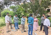 హుడా కాలనీలో ఇంటిగ్రేటెడ్ స్కూల్ కాంప్లెక్స్ కోసం స్థల పరిశీలన