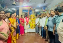 హఫీజ్పేట్లో గణేష్ మండపాలను దర్శించిన బాలింగ్ గౌతమ్ గౌడ్